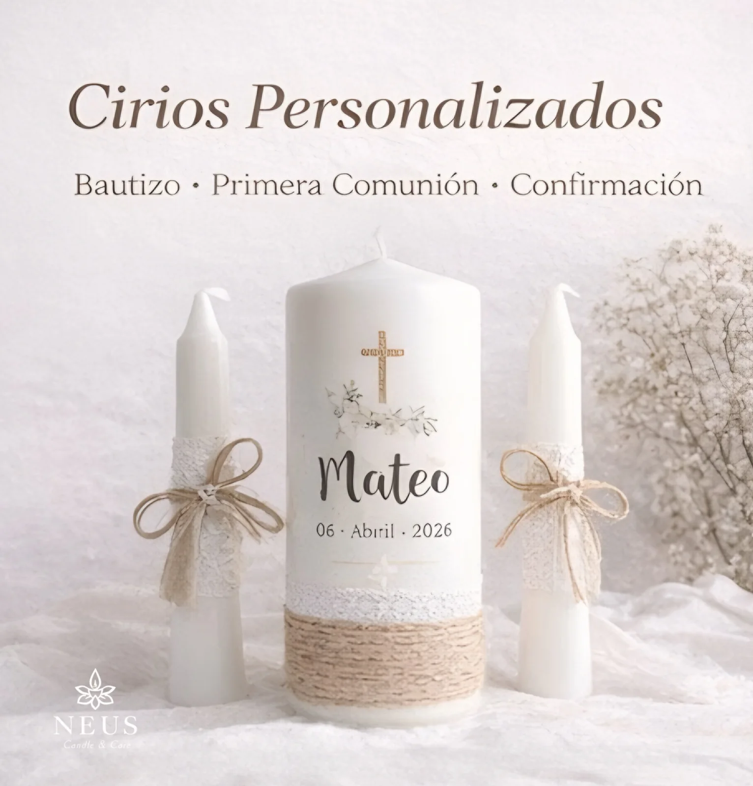 Cirio personalizado NEUS